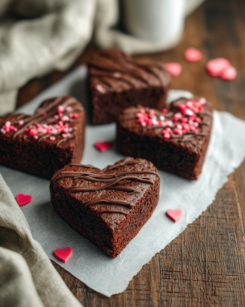 Heart Shaped Brownies