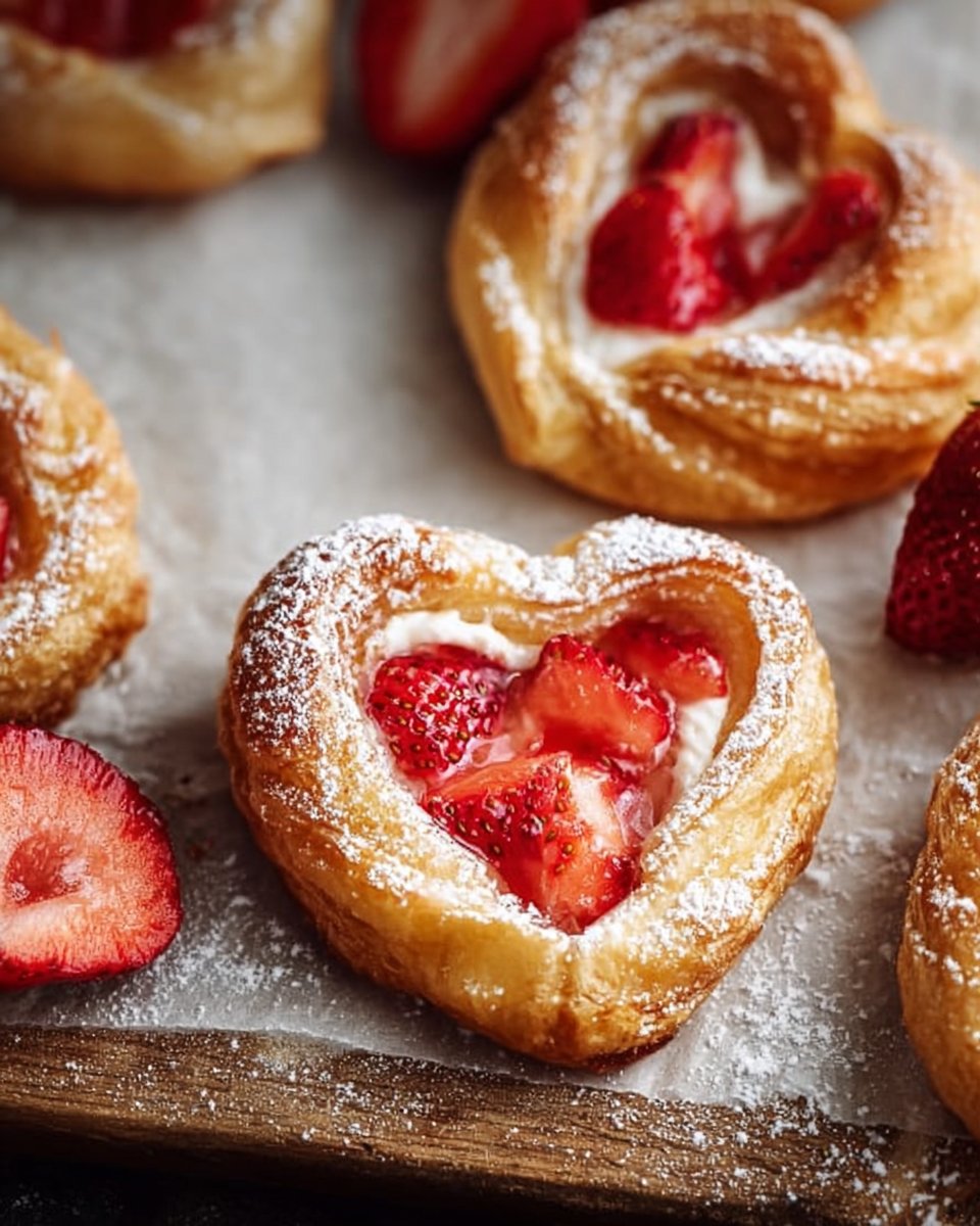 Vegan Strawberry Cream Danishes
