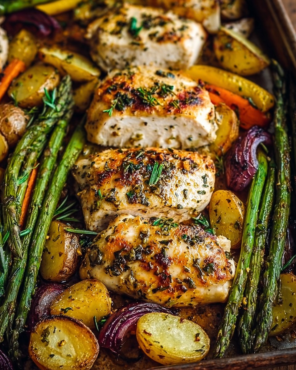 Sheet Pan Garlic Butter Chicken and Veggies