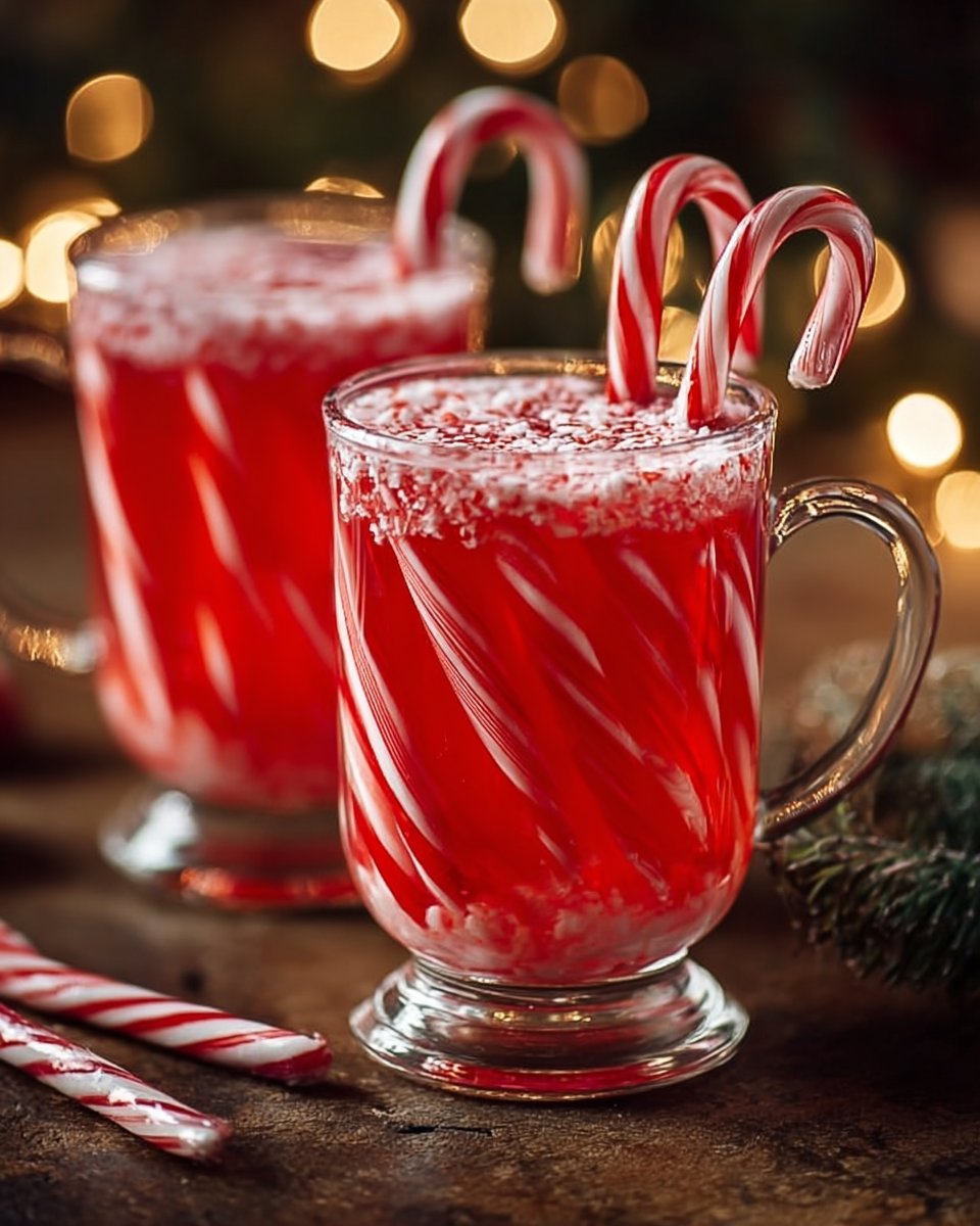 Christmas Candy Cane Red Punch