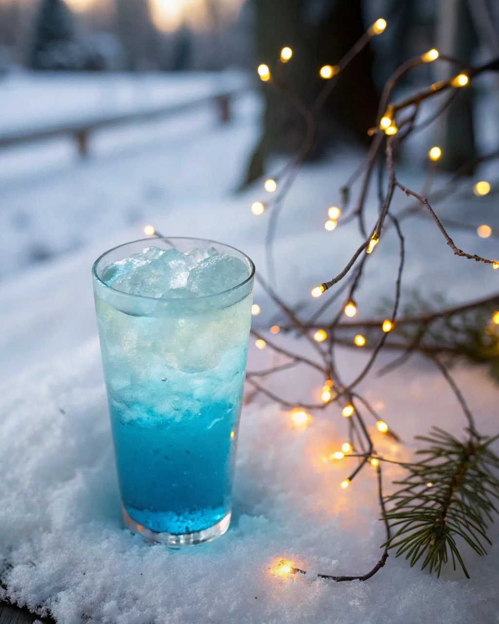 Refreshing Arctic Gradient Lemonade with vibrant colors in a glass