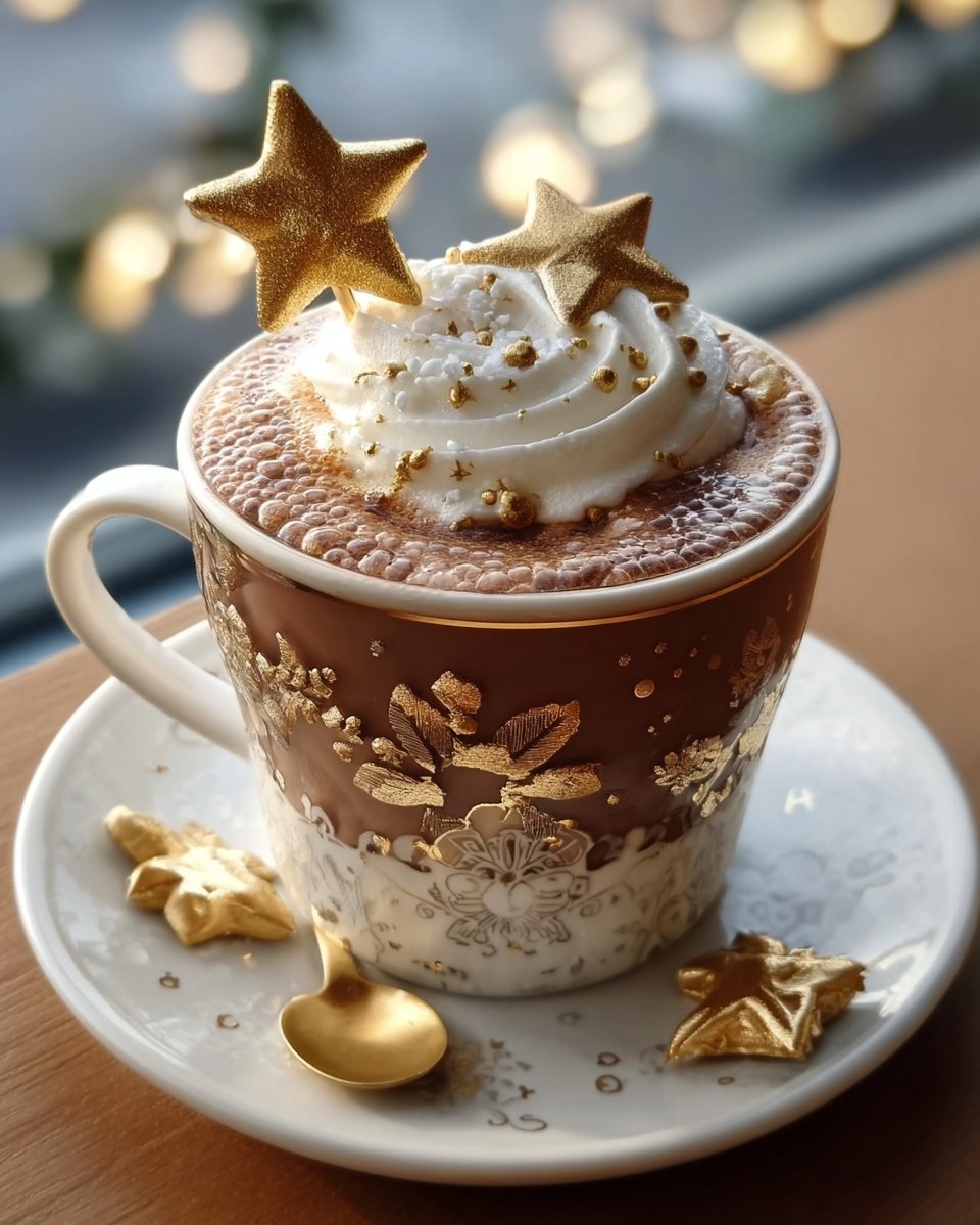 Christmas Golden Star Cocoa