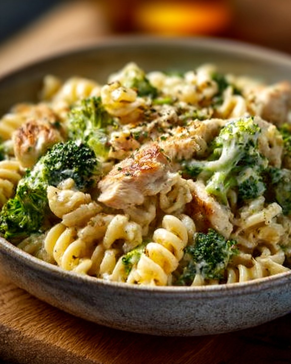 Creamy Rotisserie Chicken Broccoli Pasta