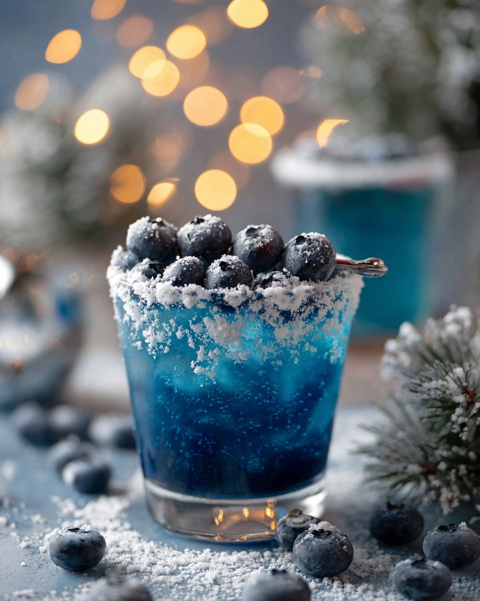 Frostbite Blueberry Mocktail