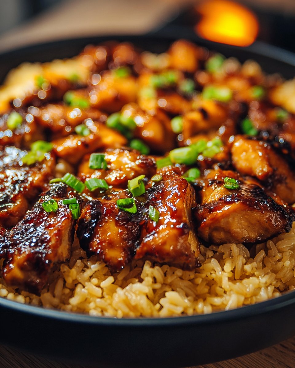 Honey BBQ Chicken Rice