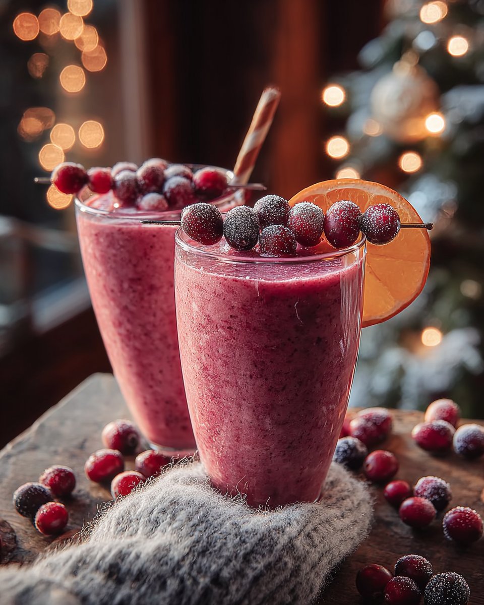 Frosted Cranberry Smoothie
