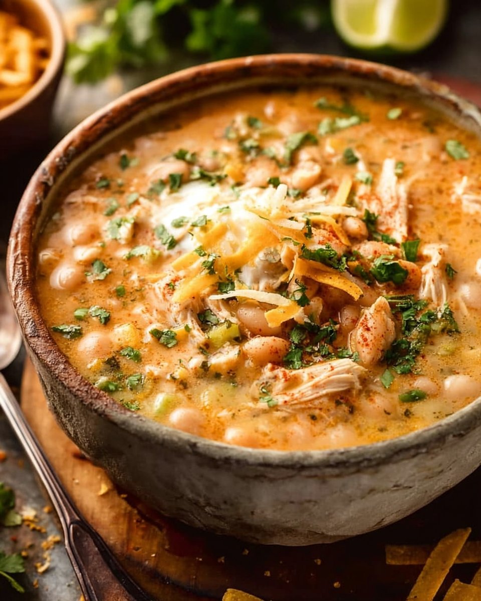 Healthy High Protein White Chicken Chili