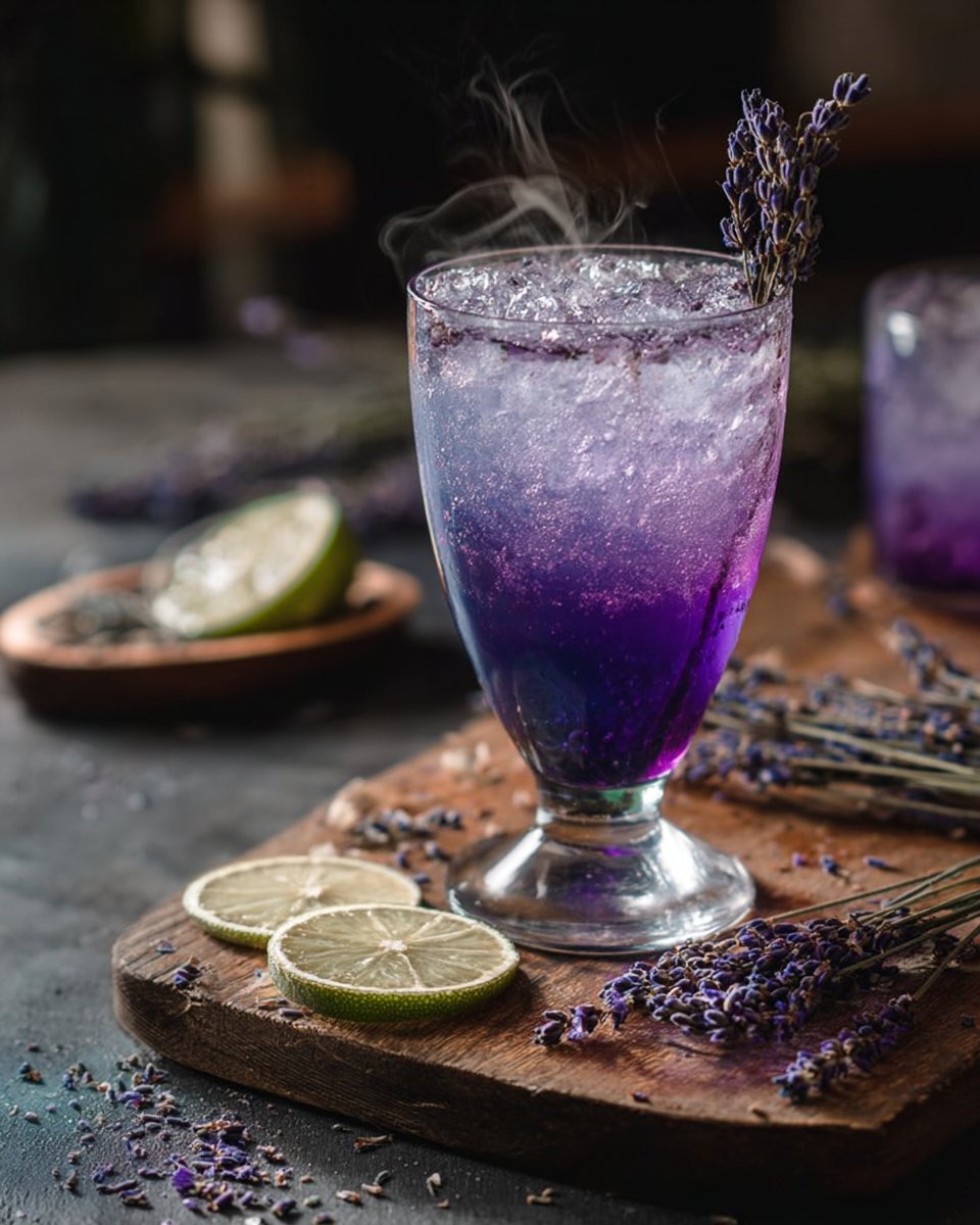 Butterfly Pea + Yuzu Lavender Spritz