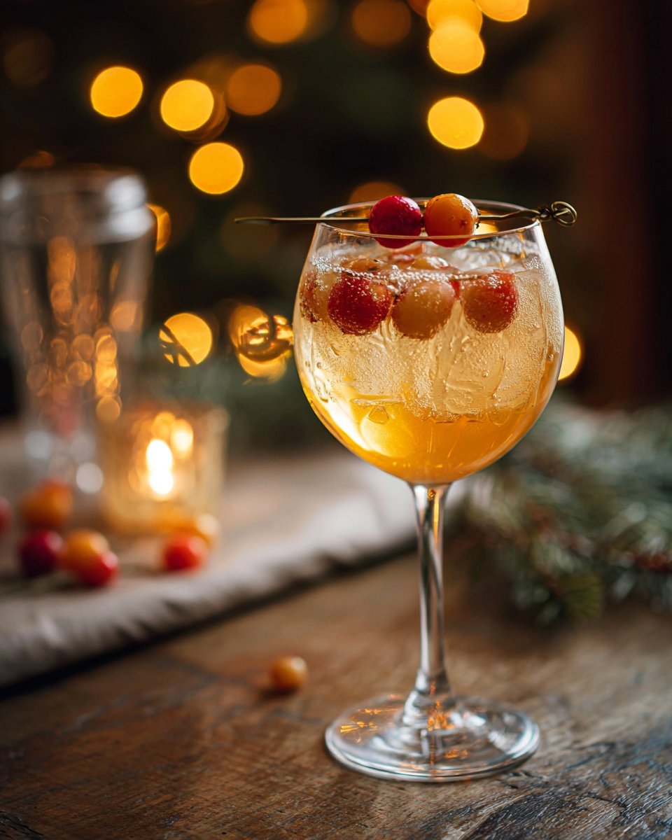Golden Berry Spritz
