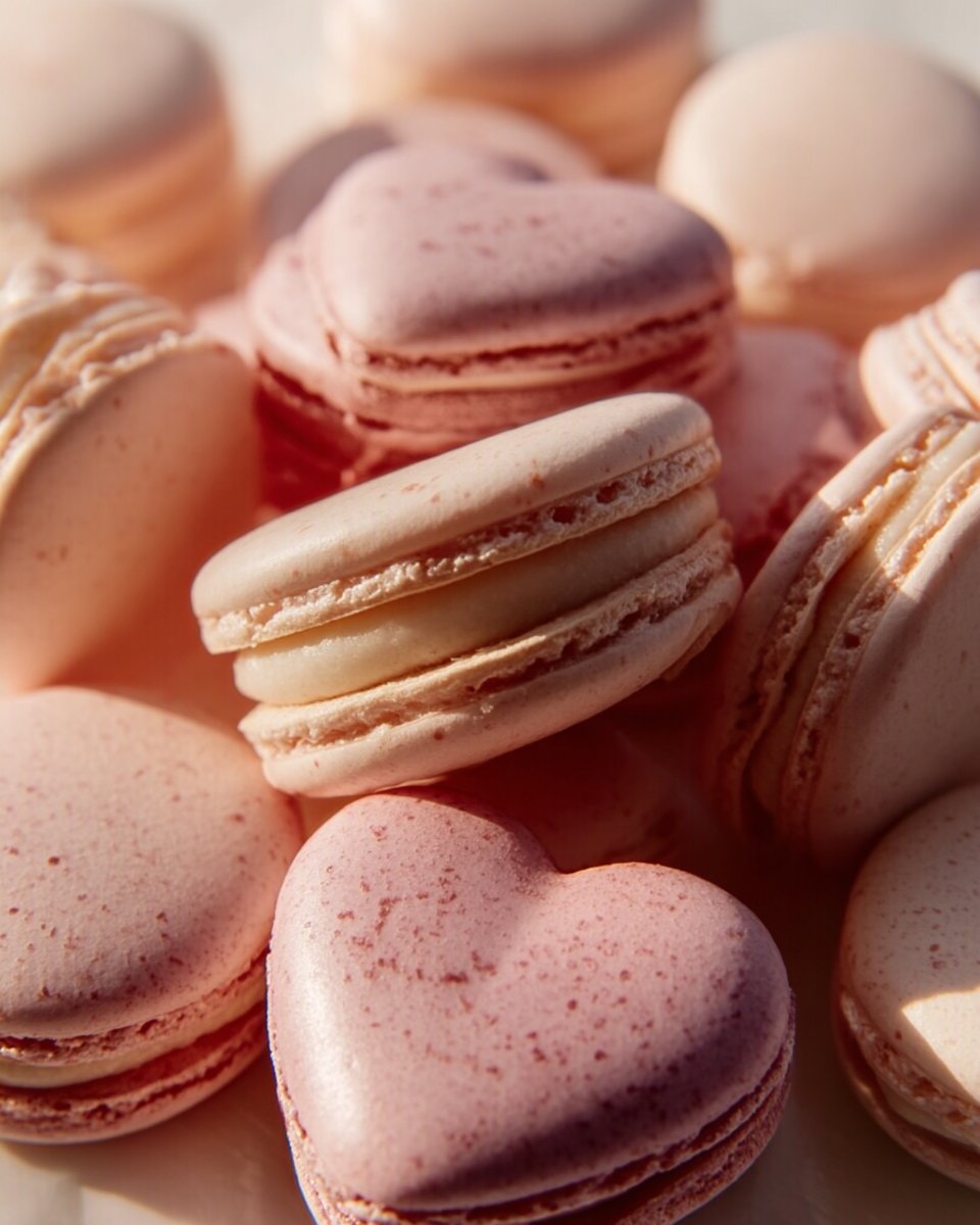 Heart-Shaped Macarons