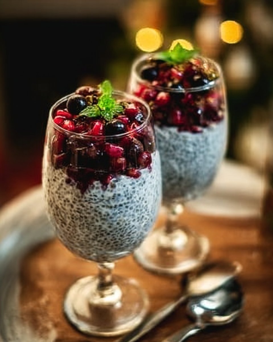 Christmas Ricotta Chia Pudding