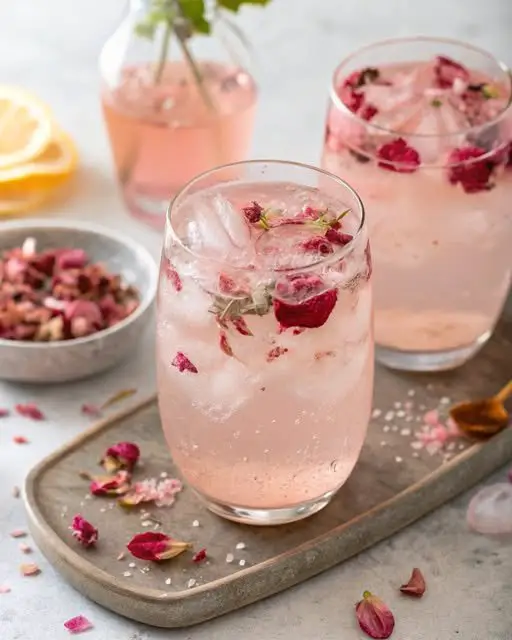 Rose Hibiscus Lemonade