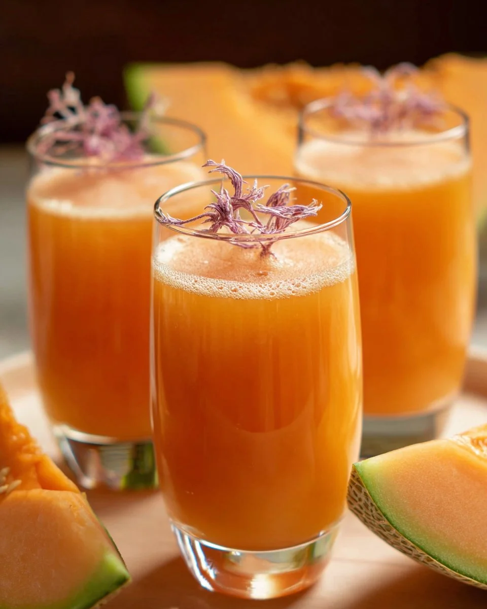 Cantaloupe Melon Juice - Romantic Valentine's Day Drink