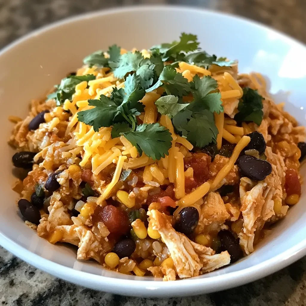 Easy Chicken Burrito Casserole