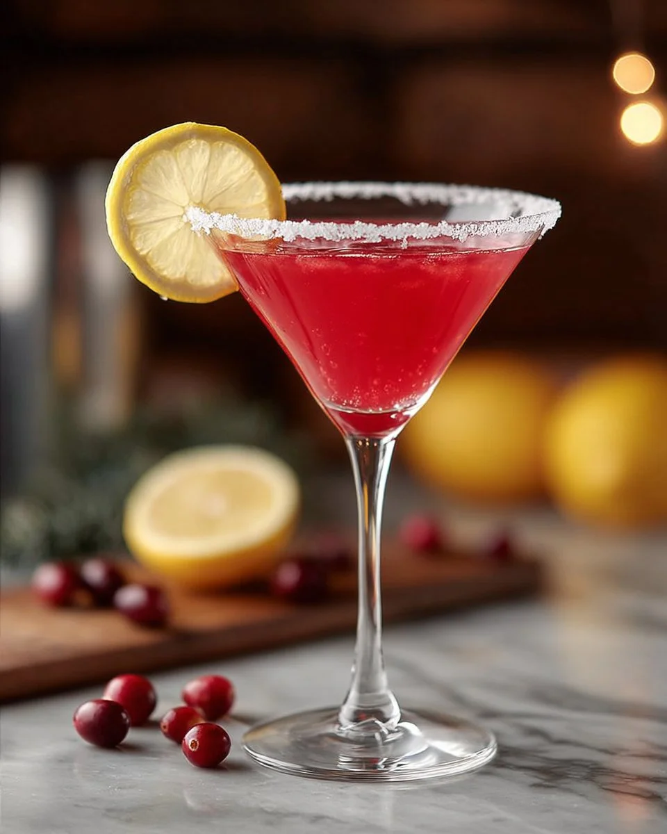 Cranberry Lemon Drop Martini