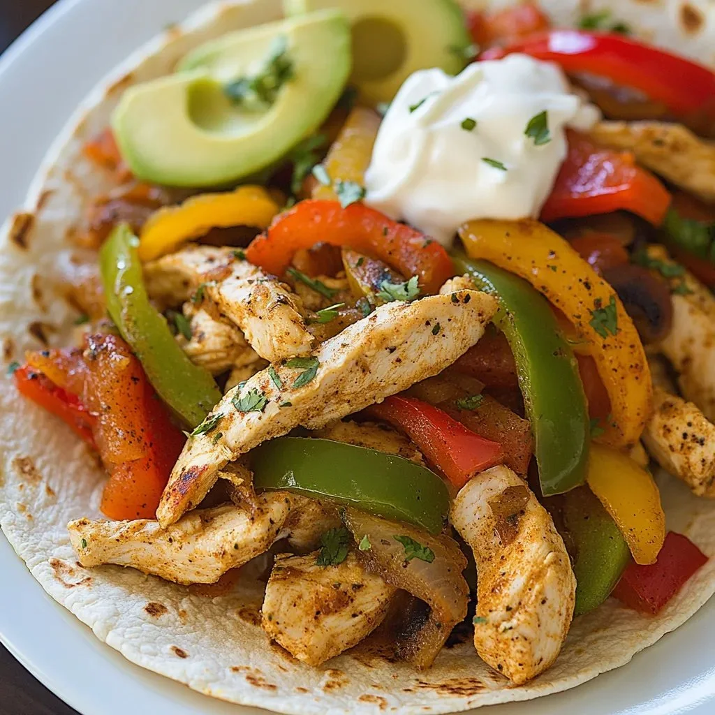 Crockpot Chicken Fajitas
