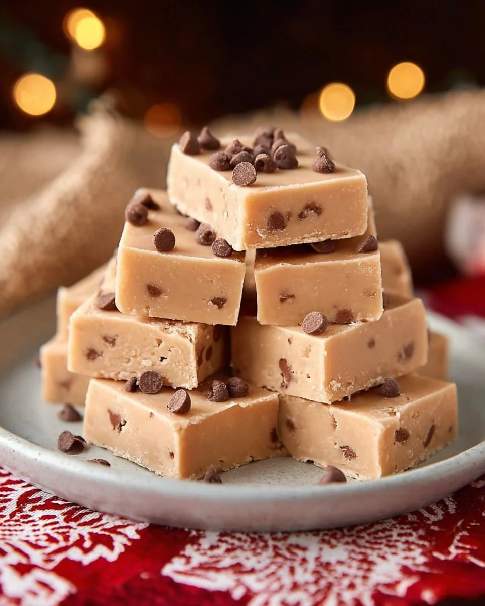 Easy Chocolate Chip Cookie Dough Fudge