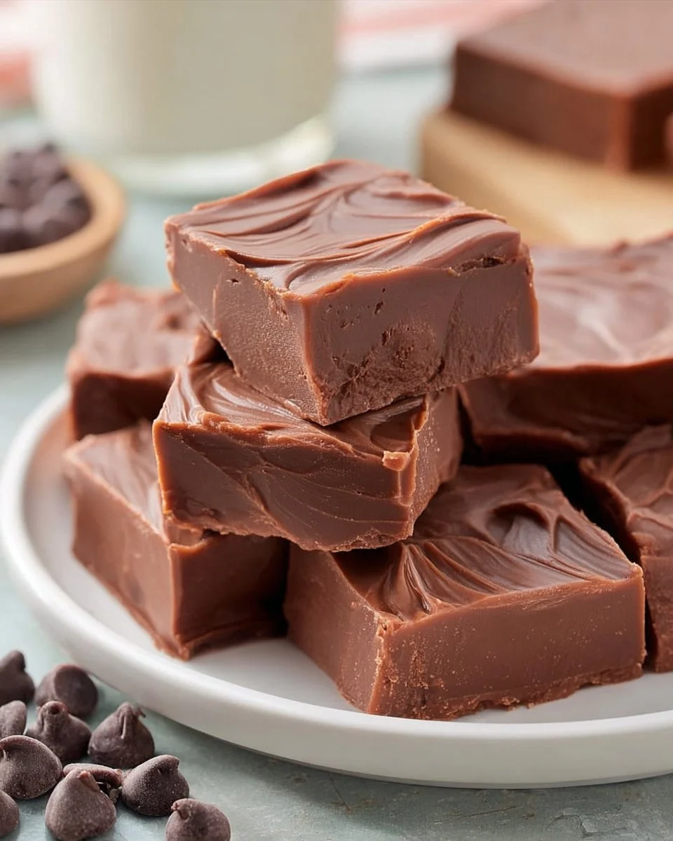 Delicious homemade easy fudge recipe with chocolate and nuts