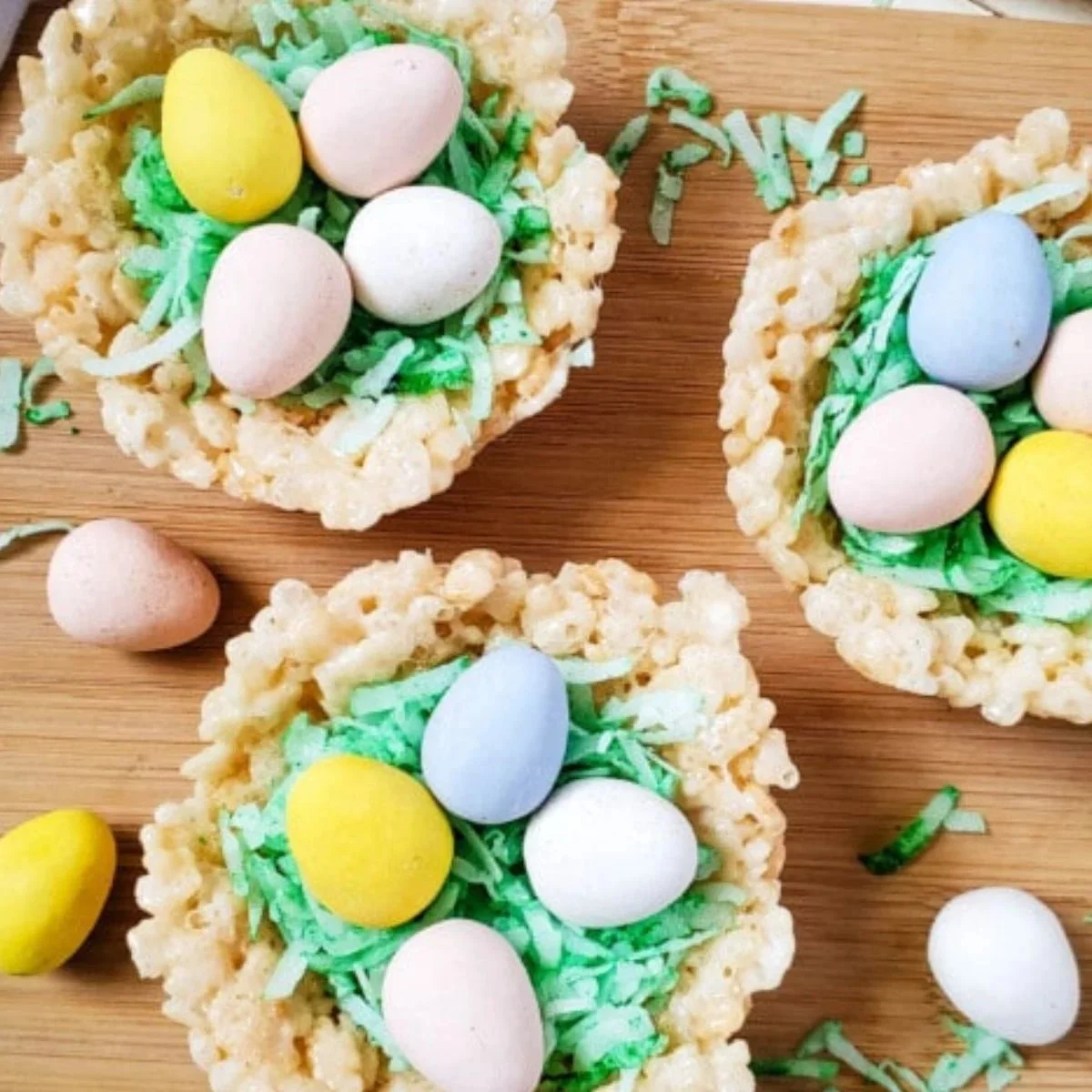 Easy Rice Krispie Baskets