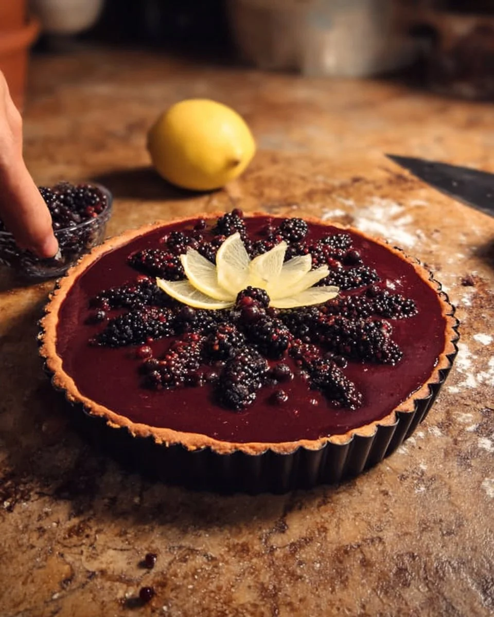 Elderberry Lemon Tart