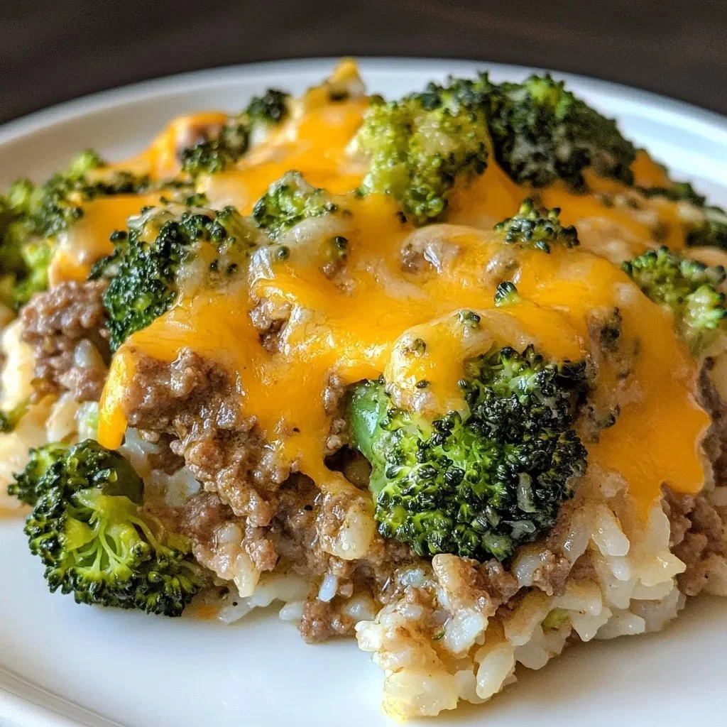Ground Beef and Broccoli Bake