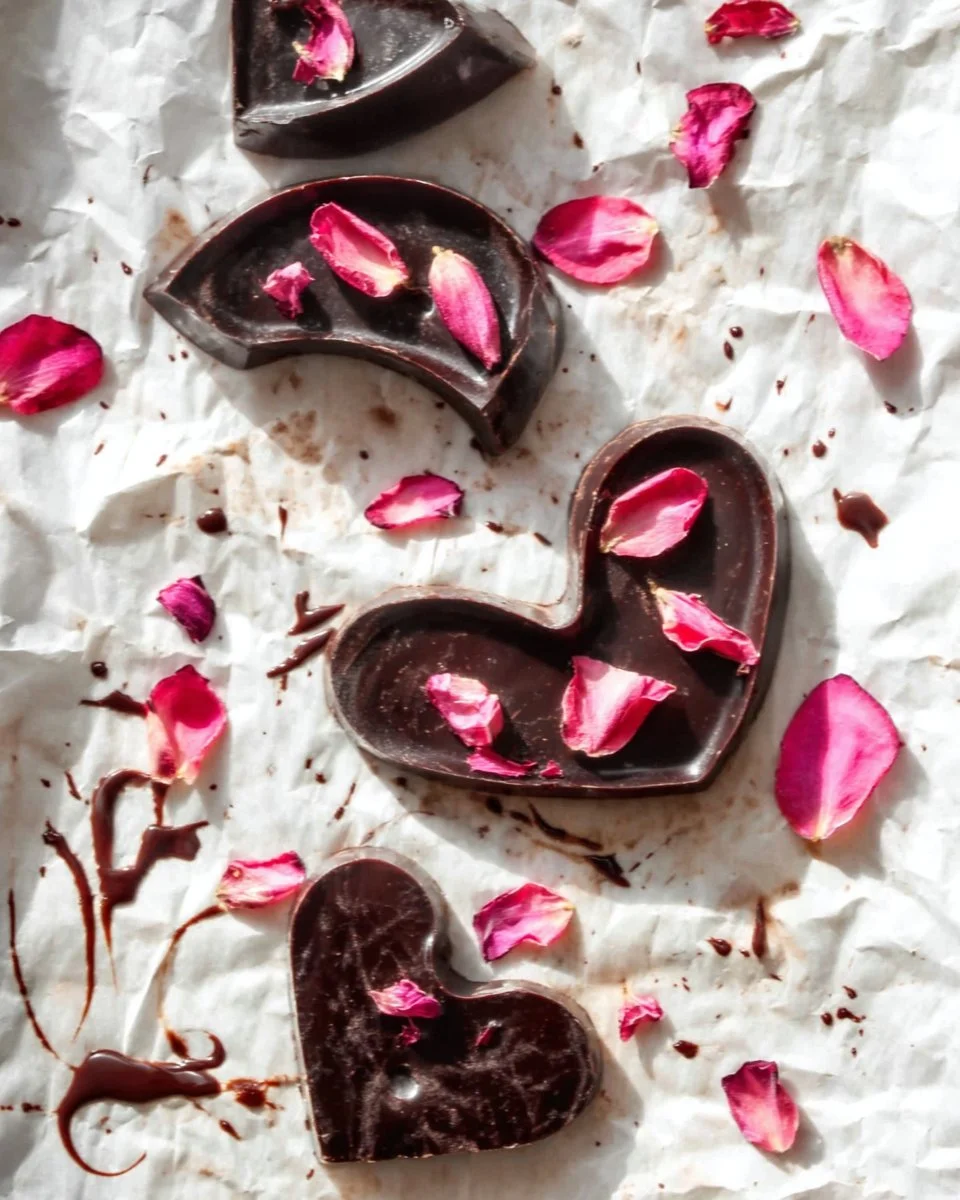 Homemade Chocolate Hearts