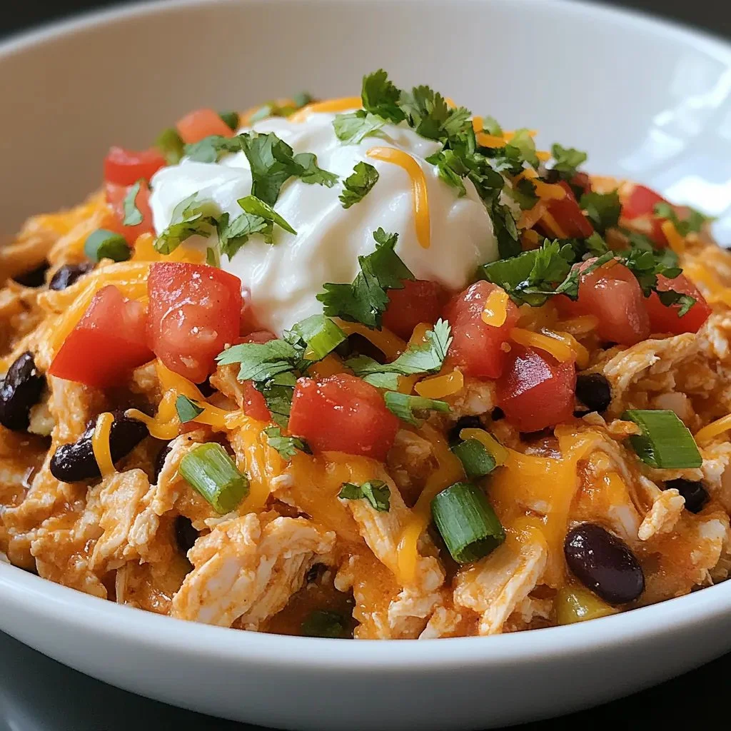 Low Carb Chicken Taco Casserole
