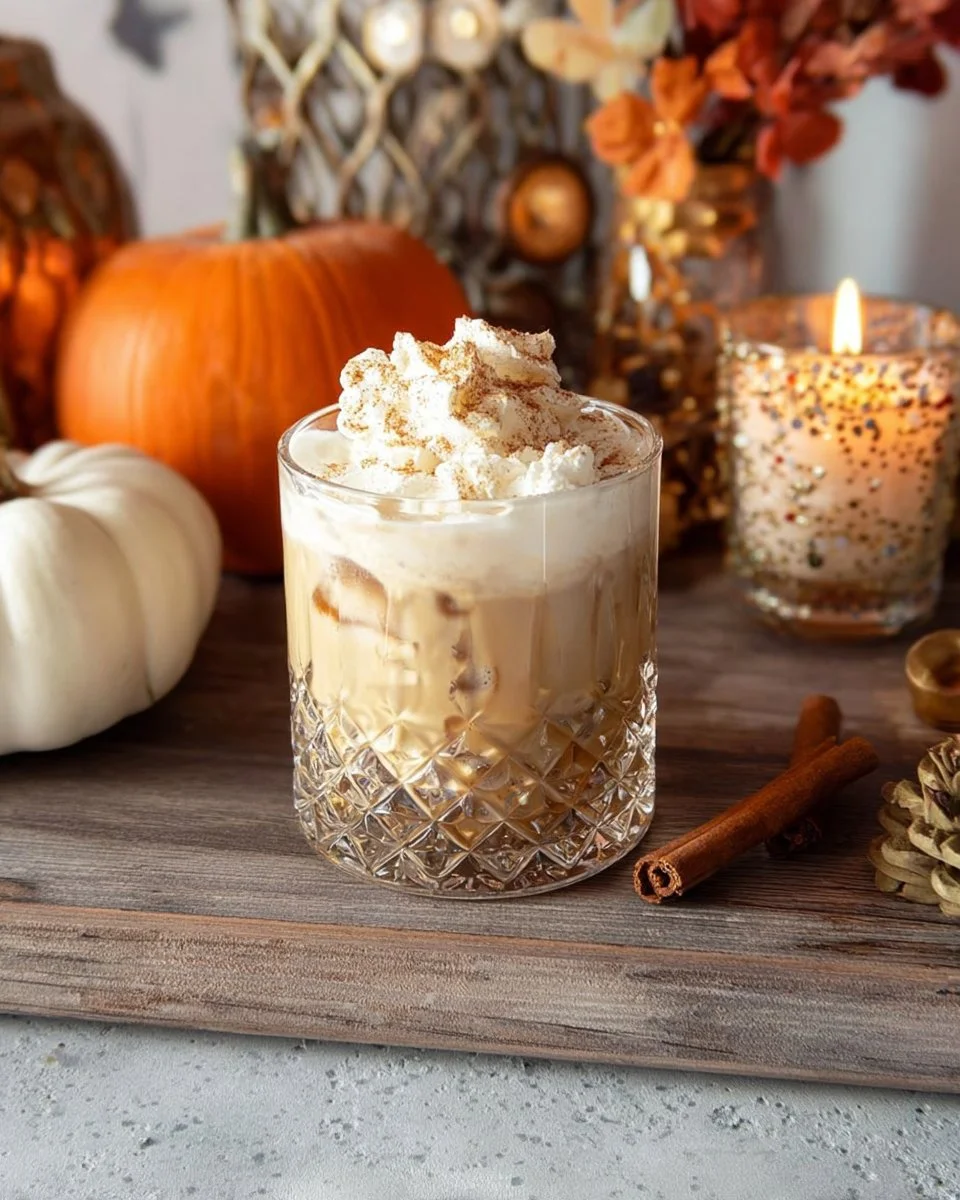 Pumpkin White Russian Cocktail