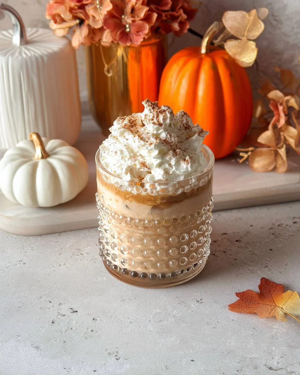 Pumpkin White Russian Cocktail