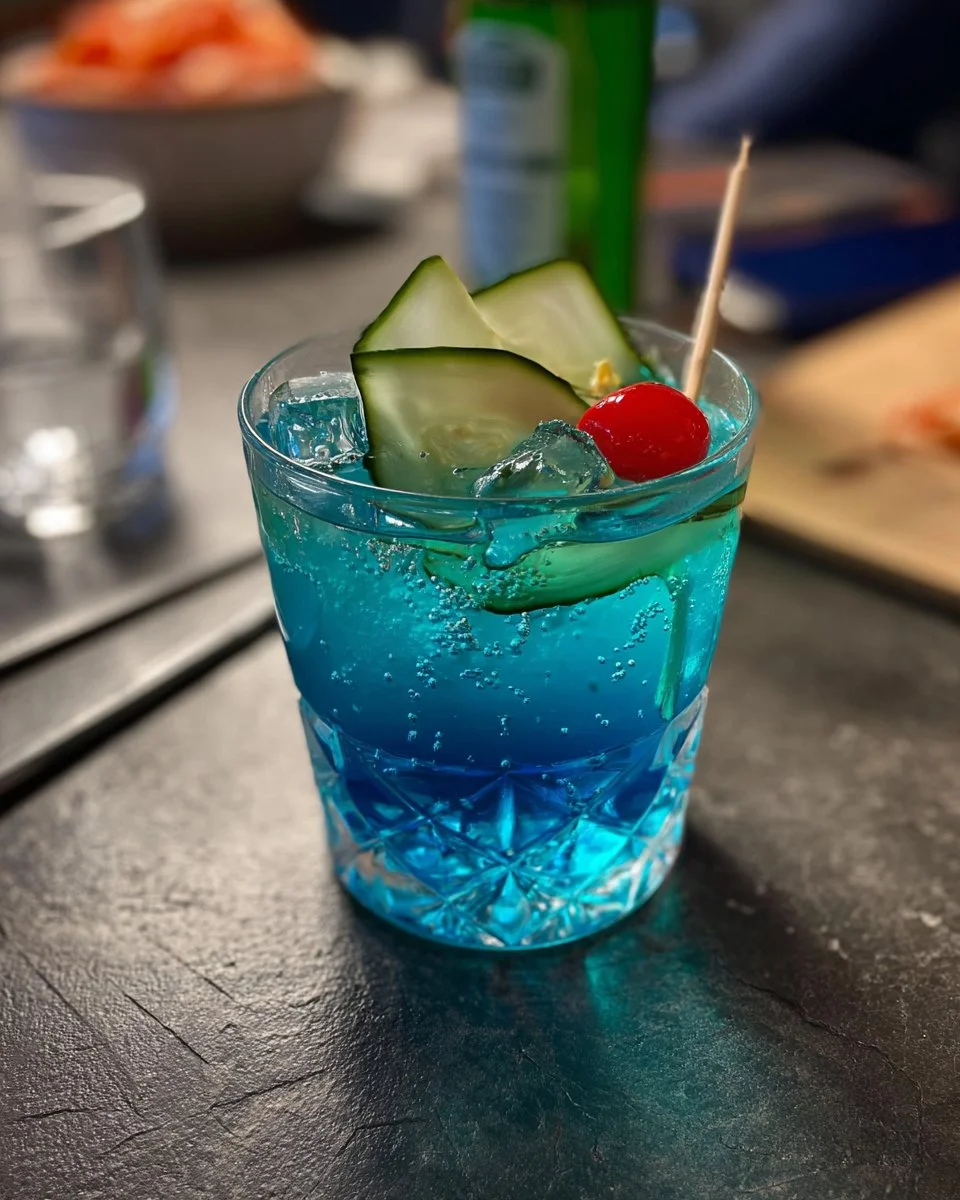 A refreshing bottle of Quantum Drink, promoting energy and wellness.