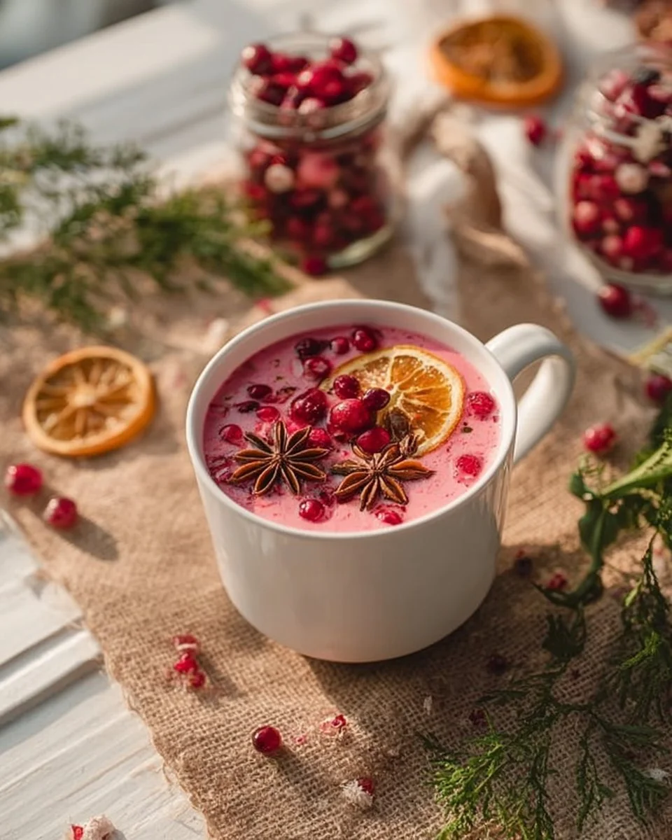 Delicious beetroot latte, also known as 'Red Velvet' latte, served in a cup