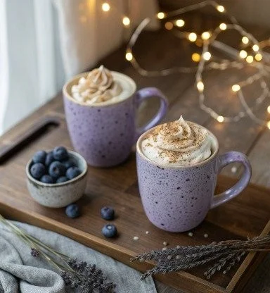 Blueberry Coconut Latte