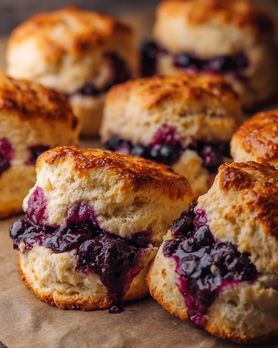 Blueberry Fluffy Cottage Cheese Cloud Bread