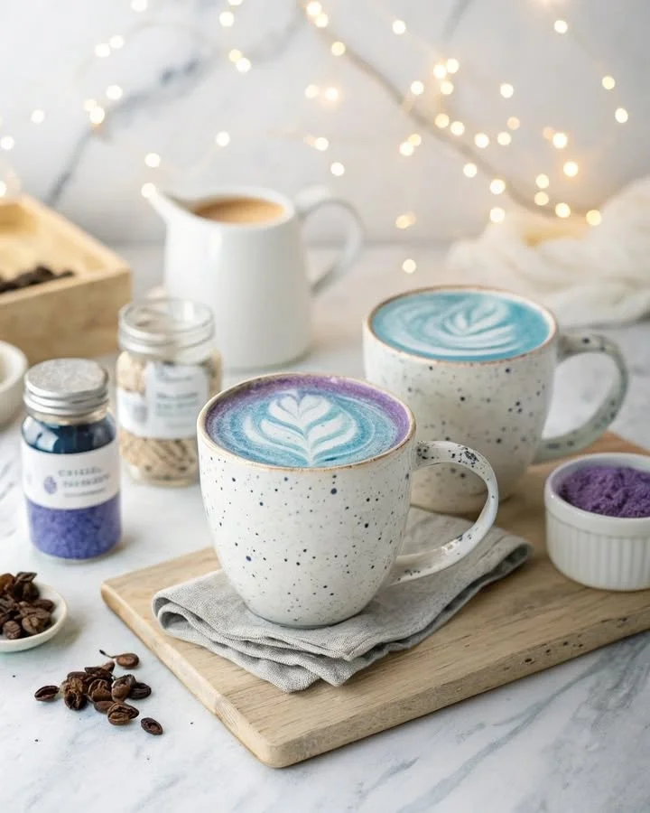 Butterfly Pea Vanilla Bean Latte - Magic in a Mug