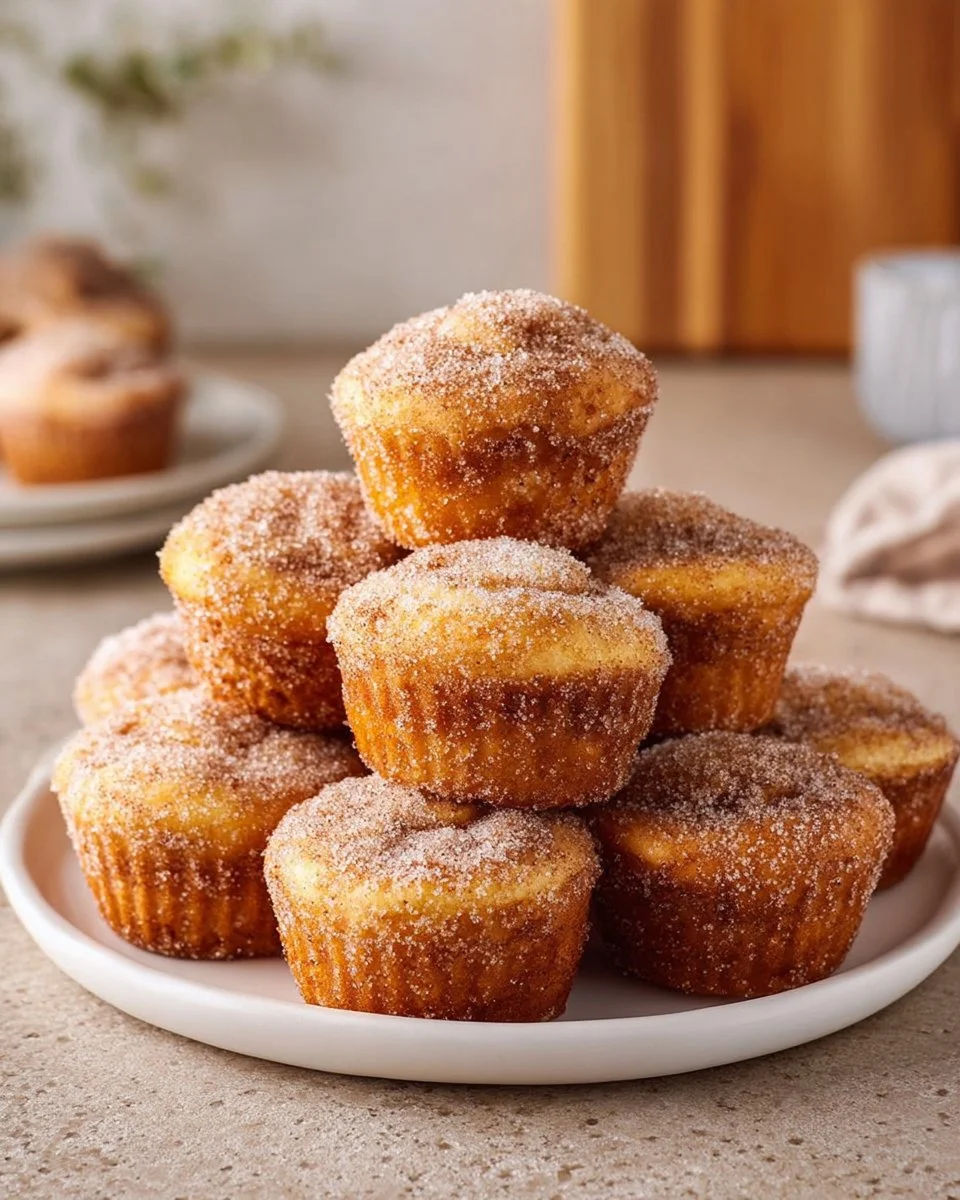 Grandma’s Fluffy Cinnamon Sugar Donut Muffins
