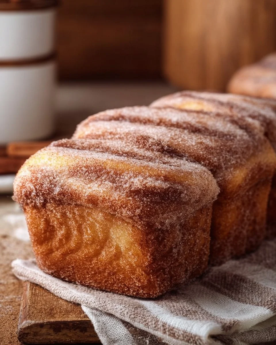 Deliciously Easy Cinnamon Donut Loaf