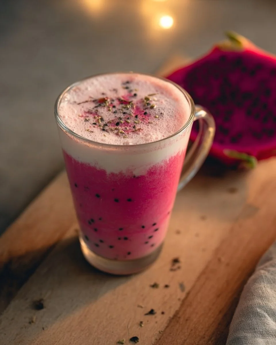 Dragon Fruit Tea Latte