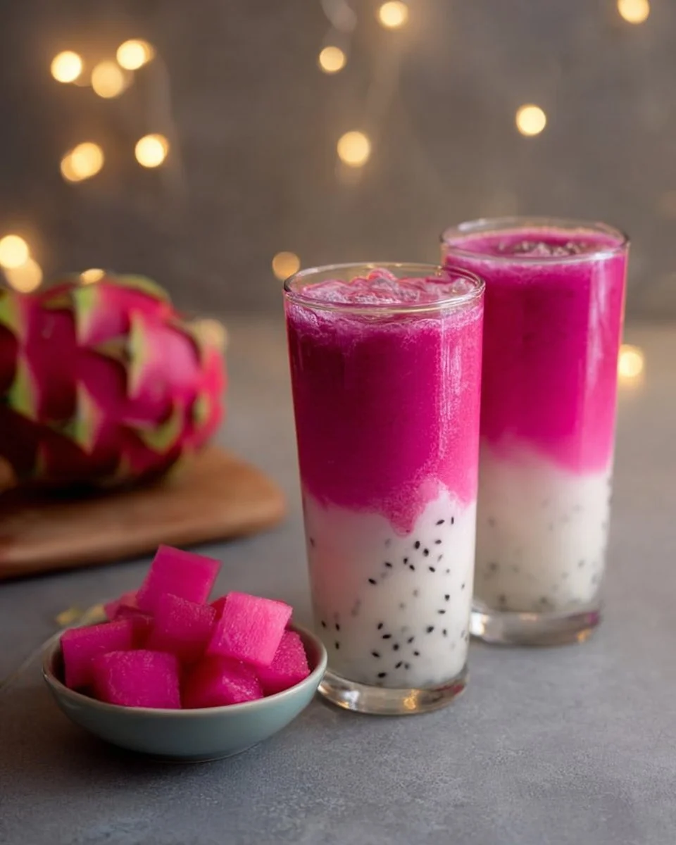 Dragon Fruit Tea Latte