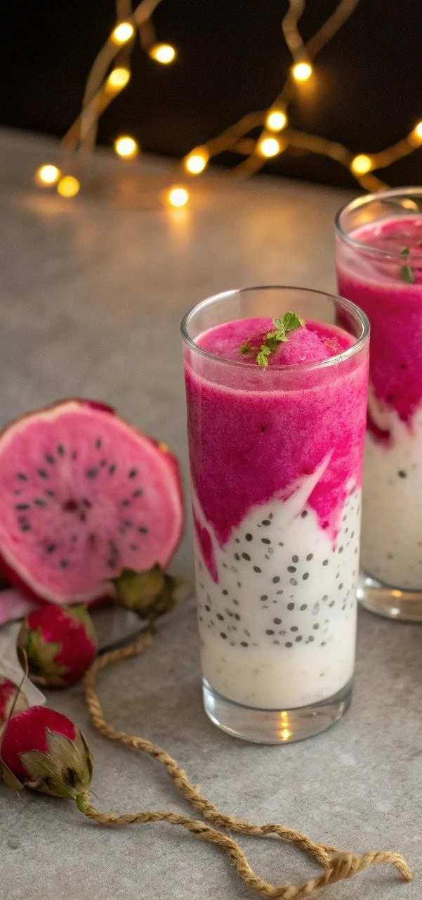 Dragon Fruit Tea Latte