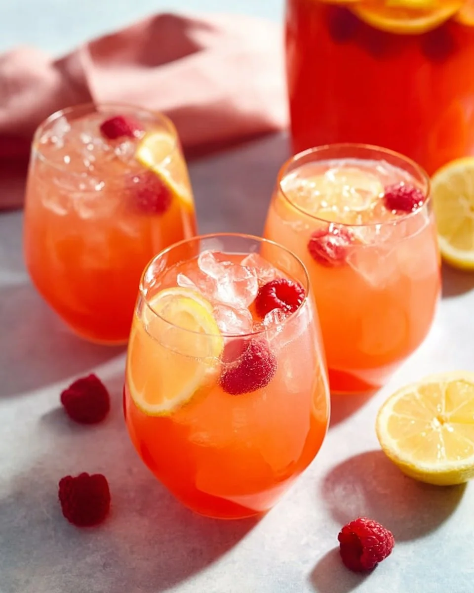 Refreshing easy party punch in a large bowl with fruit garnishes