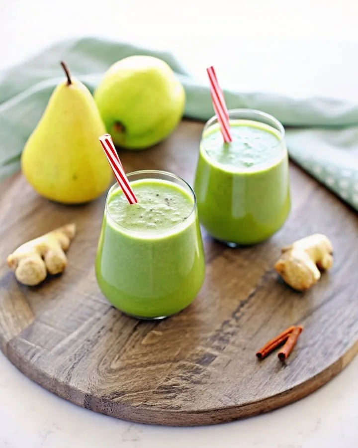 Healthy Pear Ginger Chia Smoothie
