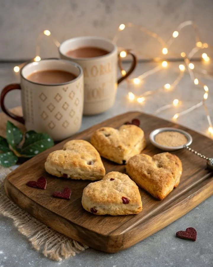 Heart-Shaped Cookie Scones