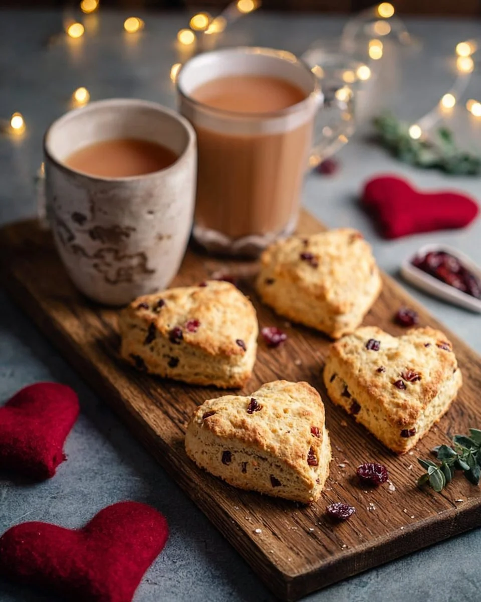 Heart-Shaped Cookie Scones