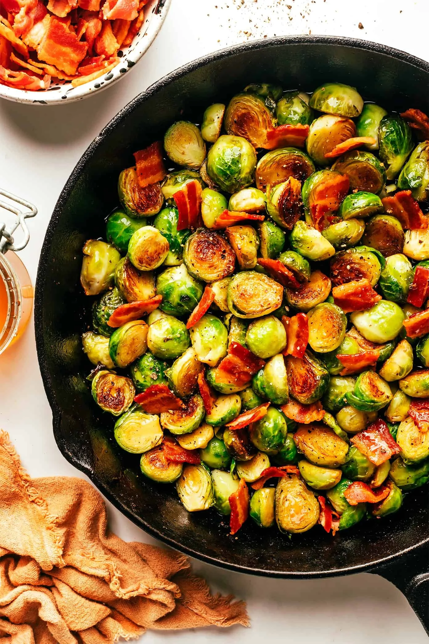 Honey Bacon Brussels Sprouts