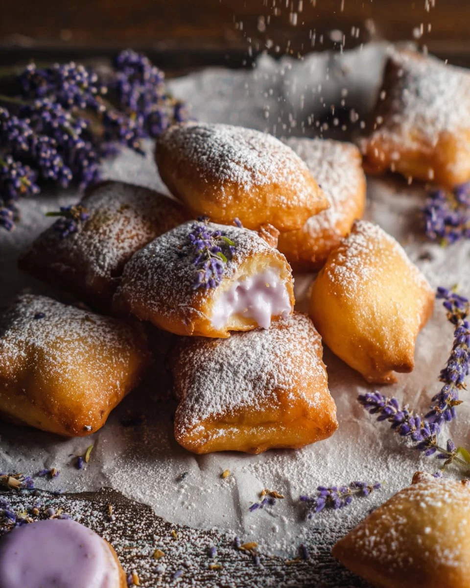 Lavender Vanilla Bean French Beignets (Vegan)