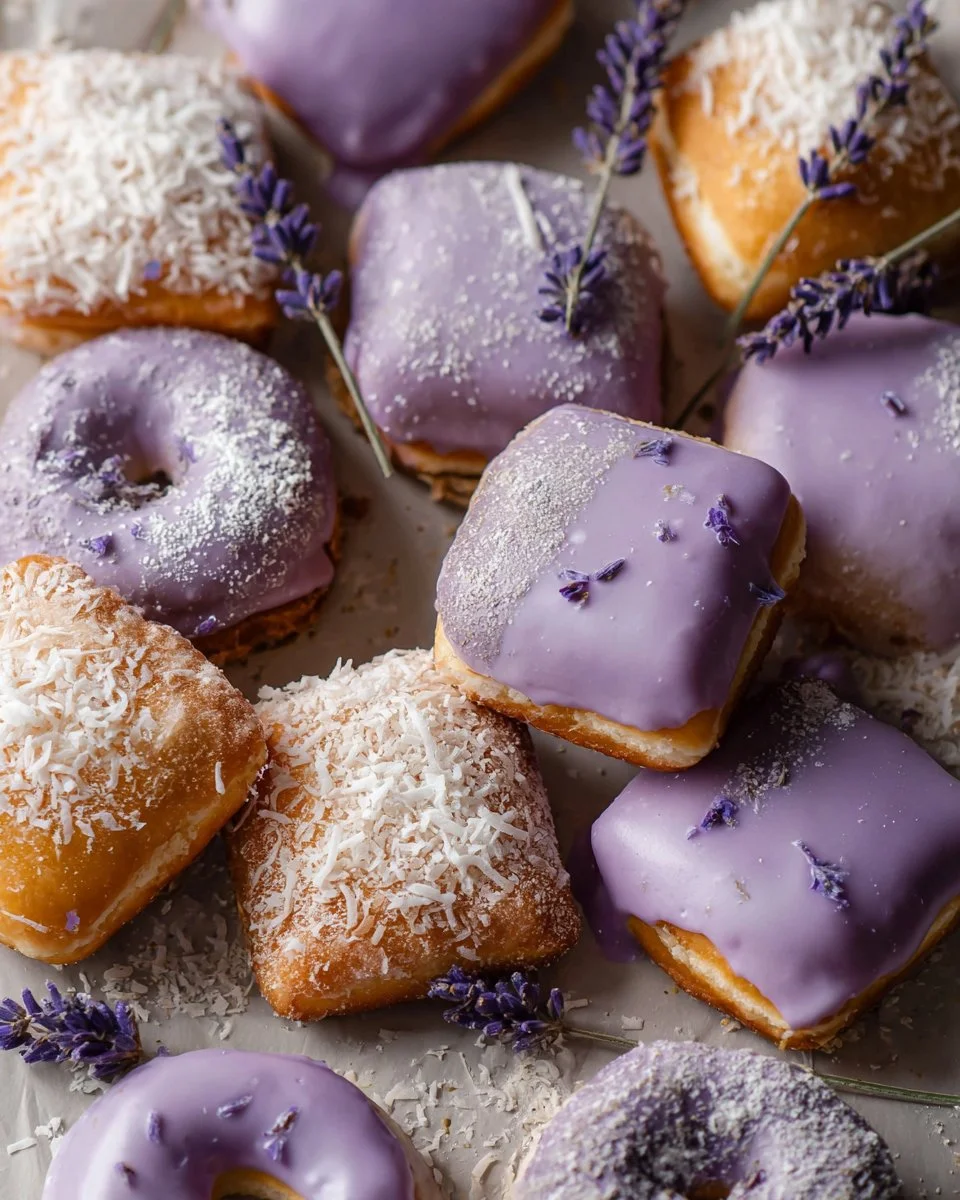 Lavender Vanilla Bean French Beignets (Vegan)