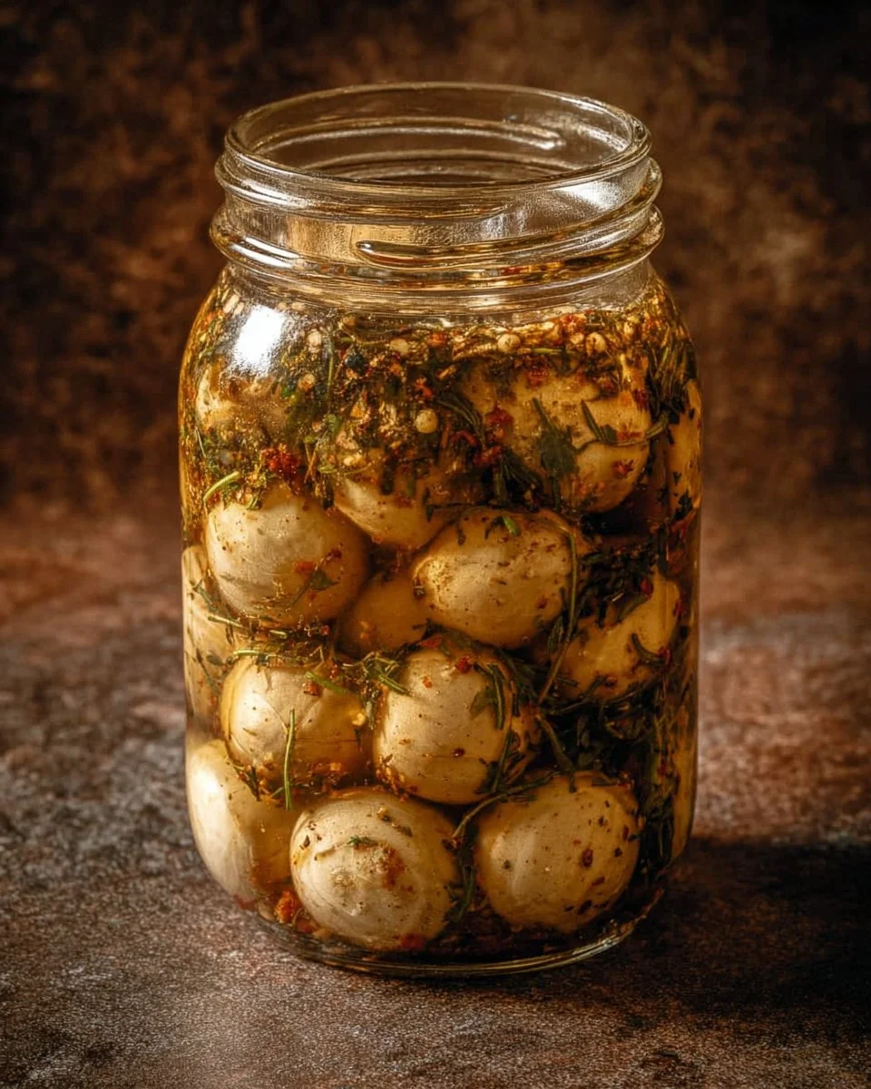 Monster Bites (Pickled Mushrooms)