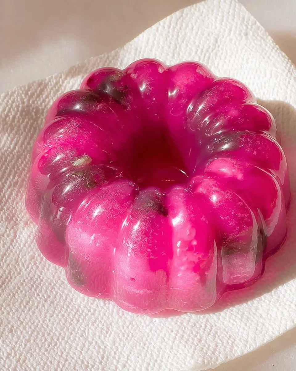 Pink decorative ice cubes enhancing drinks and cocktails