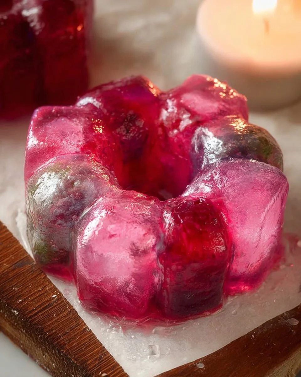 Pink Decorative Ice Cubes