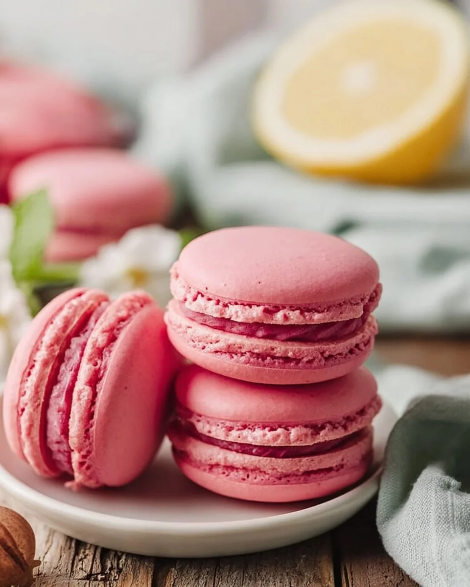 PINK LEMONADE MACARONS